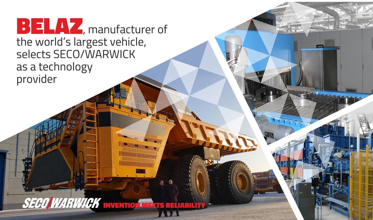 BELAZ, manufacturer of the world’s largest vehicle, selects SECO/WARWICK as a technology provider