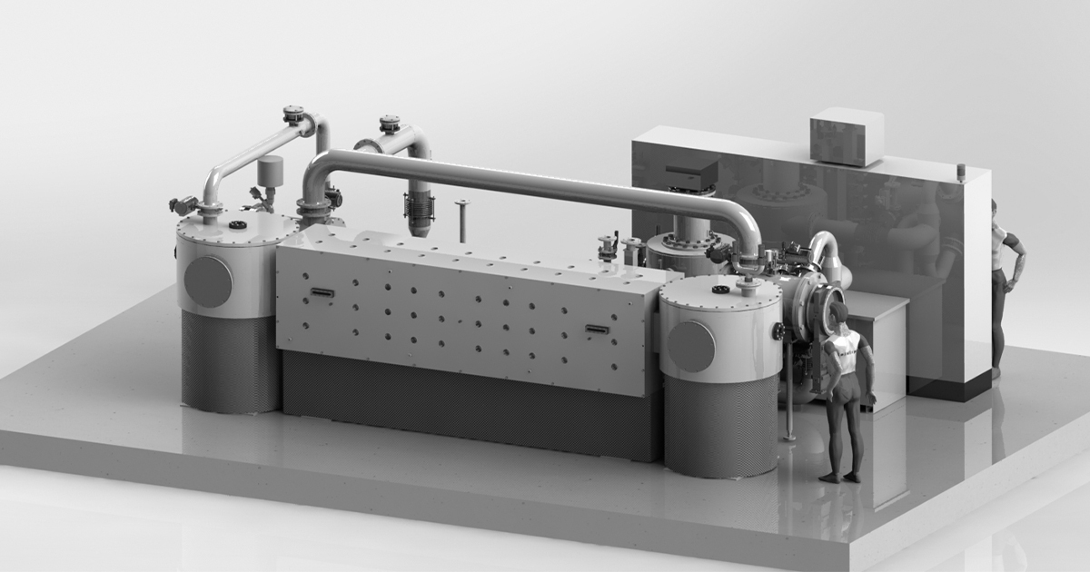 vacuum system for single-piece nitrogen quenching with distortion control