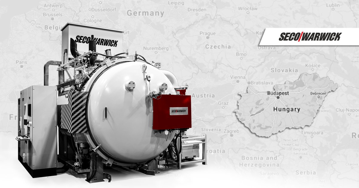 Hungary gets from SECO/WARWICK the largest high pressure vacuum furnace in a country.