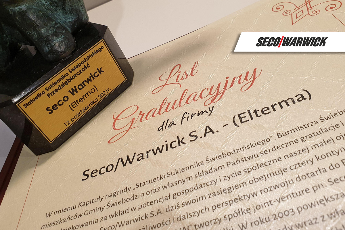 “Statuetka Sukiennika Świebodzińskiego” award SECO/WARWICK