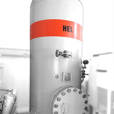 HELIUM BUFFER TANK V=3000 l [3M3] WITH A COMPRESSOR UNIT AND CONDENSATE SEPARATOR