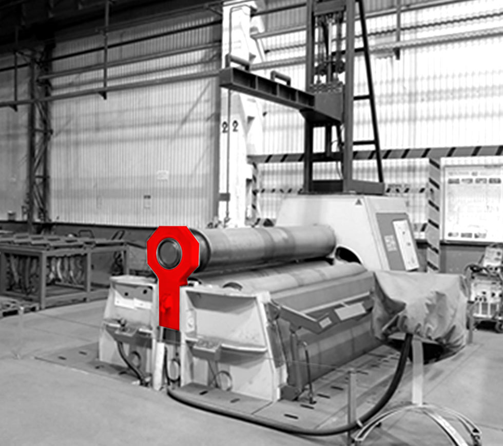 Czterorolkowa hydrauliczna zwijarka do blach włoskiego producenta MG