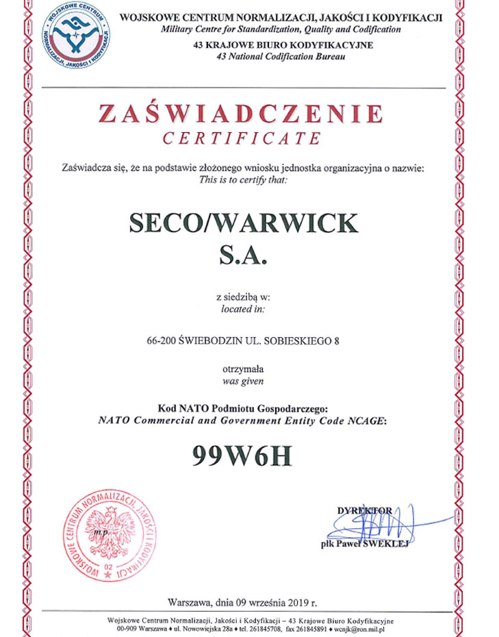 Zaświadczenie NATO