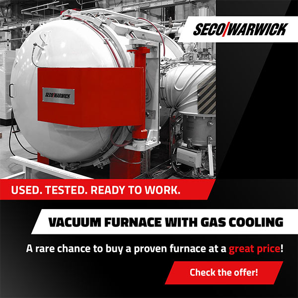 Vacuum furnace with gas cooling