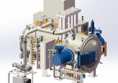 Horizontal double-chamber vacuum furnace type 20.0VPT-GQ