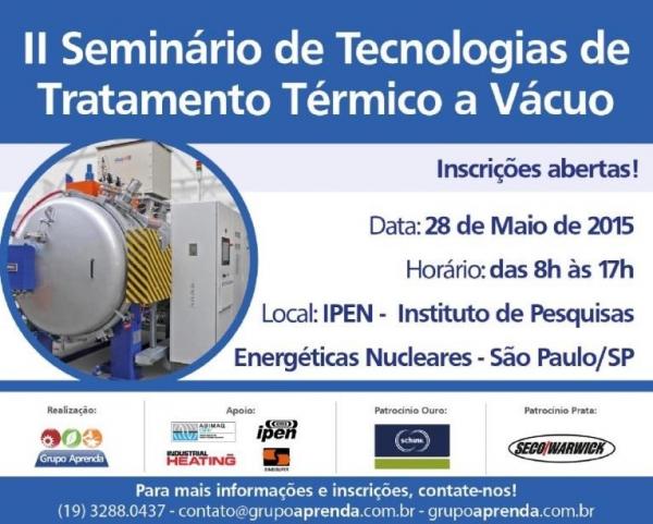 II Seminario de Tecnologias de Tratamento Termico a Vacuo